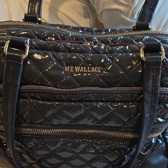 MZ Wallace DARK GREY Lacquer Bag. Ex Condition - Picture 3 of 8